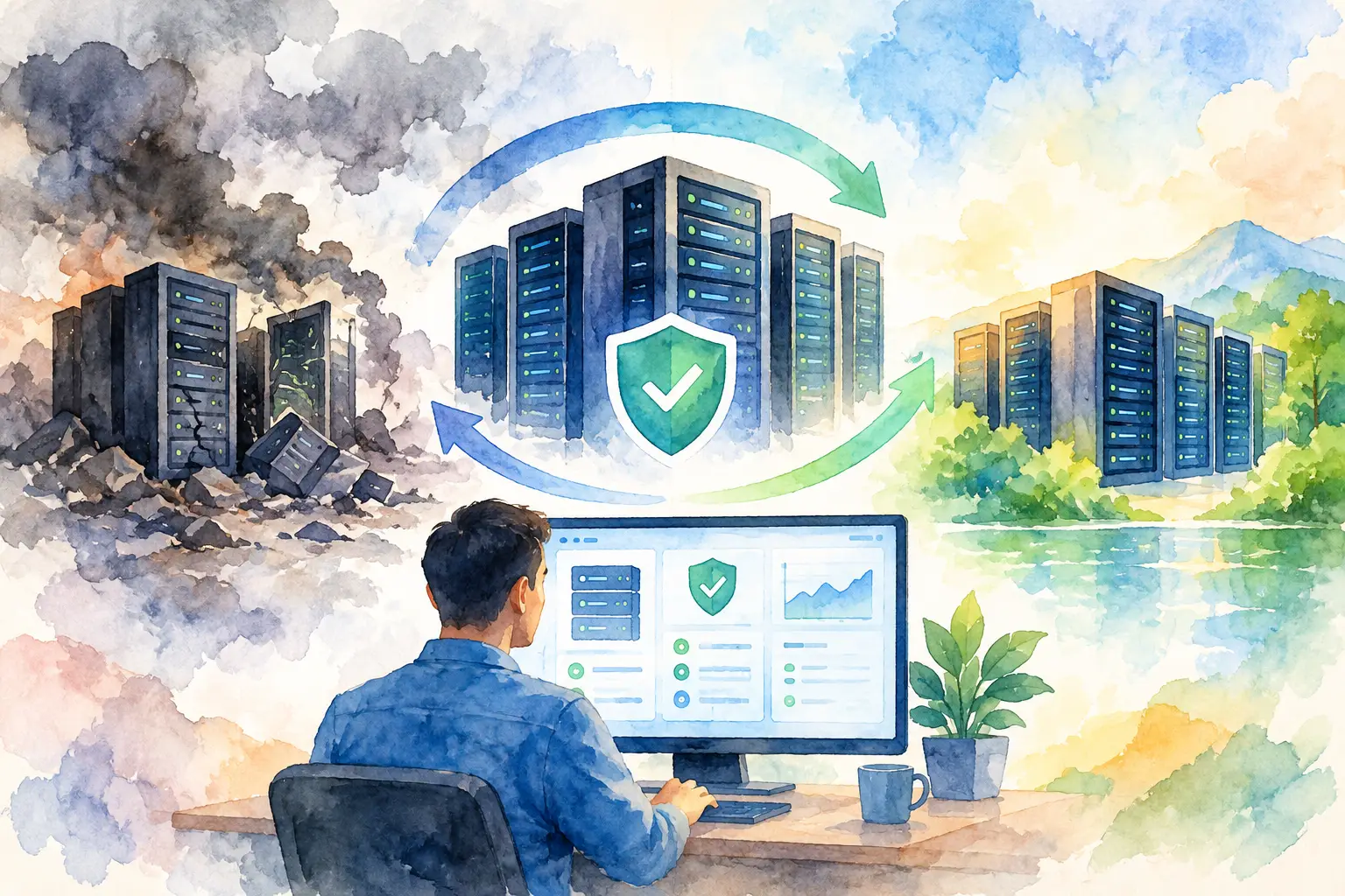 Beispiel für einen Notfallwiederherstellungstest für Server